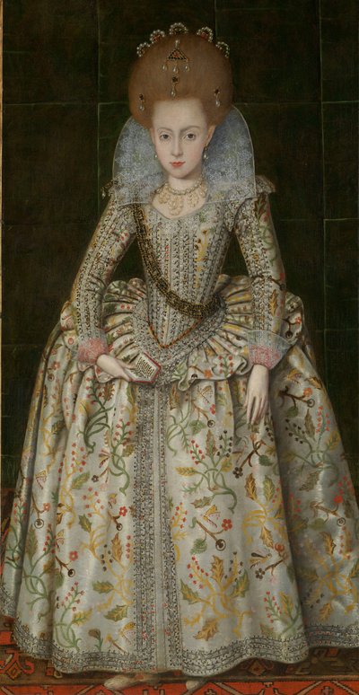 Prinses Elizabeth (1596-1662), Later Koningin van Bohemen, c.1606 door Robert Peake